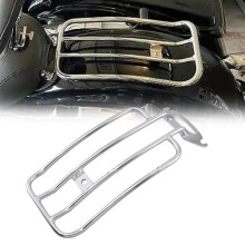 Motorcycle Pannier Rack Chrome, Luggage Rack For Solo Seat Rear Fender For Harley Davidson Road King CustomFLHRS 20042006 2005 Decoration