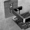 2Pcs Bathroom Aluminum Shelf Shower No Drill Wall Mounted Organizer Rectangular Storage Rack 5