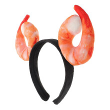 Novelty Shrimp Headpiece Costume Accessory compatible with Halloween Party General Public Quirky Design 1Pack