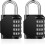 4-Digit Code Padlock, Locker Padlock compatible with Sports, School, College Locker Room, Code Padlock compatible with Locker, Gar 1