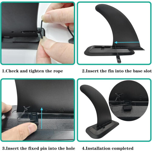 Inflatable Paddleboard Fin - Surfboard &amp; SUP Replacement Fins for Stability 1