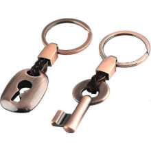 Schlüsselanhänger für Paare – 2 Stück in Rotbronze