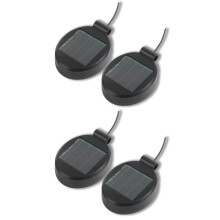 4 Packs Solar LED Light Replacement Top Part Panel ,Solar Panel Lantern Lid Light Bulb Accessories
