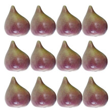Artificial Figs Decoration 12Pcs Simulation Fruit Props compatible with Parties Home Kitchen Decor Assorted Color Style