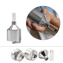 2Pcs Powder Mill Metal Hand Spice Grinder With Glass Bottle