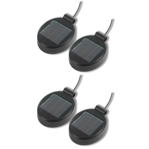 4 Packs Solar LED Light Replacement Top Part Panel ,Solar Panel Lantern Lid Light Bulb Accessories