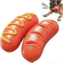 Dog Chew Toy compatible with Aggressive Chewers, Squeaky Dog Toy Interactive, Teeth Grinding and Cleaning Function Retrieval Dog T