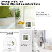 Tuya Smart Zigbee Temperatur- und Feuchtigkeitssensor mit App-Überwachung in Echtzeit und LCD-Bildschirm, kompatibel mit Google Smartph