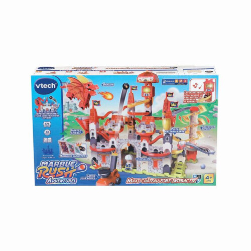 VTech VTech Marble Rush Abenteuer Maxi Interaktives Schloss, Murmelbahn