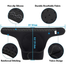 Verstellbare, stoßdämpfende Knieschoner aus dickem Schaumstoff – rutschfeste Sport-Kniebandage für Mountainbiken, Gartenarbeit und Jog