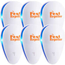 Ultrasonic Pest Repeller, Set Of 6-packs Electronic Plug In Repellent Indoor For Flea, Insects, Mosquitoes, Mice, Spiders, Ants, R