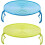 2 PCS Microwave Folding Tray Steaming Rack Microwave Plate Stacker 1