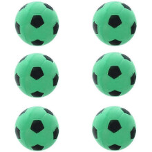 (Green)6Pcs Mini Size Football Kids Soft Indoor Outdoor Soccer Toy Garden Games