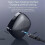 Wireless Bluetooth Headset Semi-in-Ear Digital Display White 4