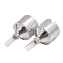 2Pcs Powder Mill Metal Hand Spice Grinder With Glass Bottle