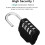 4-Digit Code Padlock, Locker Padlock compatible with Sports, School, College Locker Room, Code Padlock compatible with Locker, Gar 2