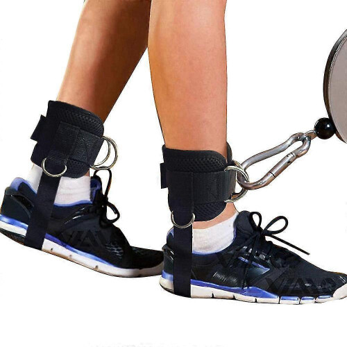 2Pcs Adjustable Ankle Straps for Cable Machine Gym Ankle Strap Double D-Ring Ankle Cuff Straps 2