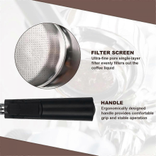 51mm Bottomless Portafilter Compatible with Homix Espresso Machine, Portafilter Filter Basket Espresso Accessori