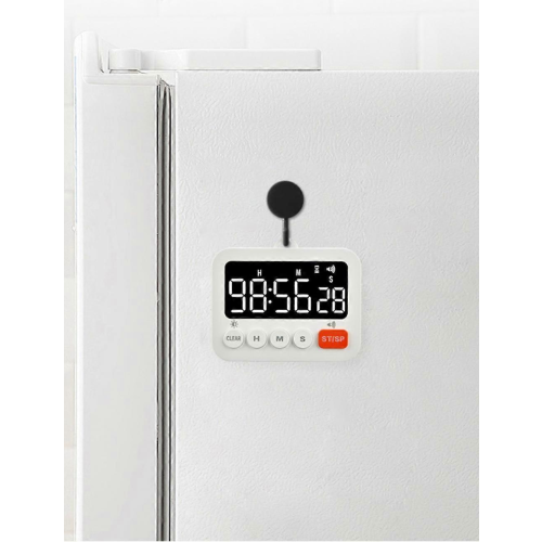 Digital Kitchen Timer - Large Led Magnetic Timer With Countdown Count Up,adjustable Volume, Easy For Cooking, And For Kids And Sen