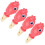 Noisemaker Toys Red Fish-Shaped Whistle compatible with Kids Activities 4Pcs 4