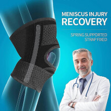 (L Left)Knee Brace With Side Stabilizers Relieve Meniscal Tear Knee Pain Acl Mcl Arthritis,joint Pain Relief, Breathable Adjustab