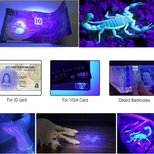 Lightweight Hand-held Wood's Lamp Wavelength Ultraviolet Diagnostic Uv Skin Fungal Detection Analyzer +flashlight Function 1