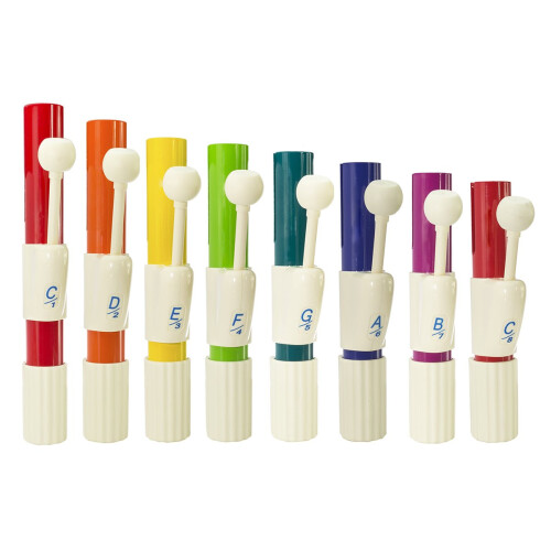 8 Note Diatonic Chime Set with Precise Tuning and Clear Resonant Tone for Classroom