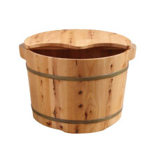 Wooden Foot Soak Tub with Massage Roller, Ergonomic Basin for Home Spa and AnkleDeep Relaxation