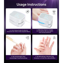 Quality Nail Fungus Laser with Timer, 3 Blue, 1 Infrared Strongest, Nail Fungus Laser Nail Fungus, 21 Days Fast.