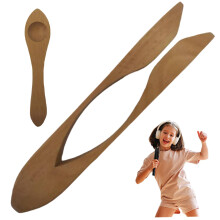 Musical Spoons Natural Wooden Spoons Percussion Instrument for Folk Music