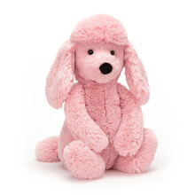 Plush Poodle Puppy Stuffed Animals Toys Pink Dog Dolls Gifts for Kids   12 Inches