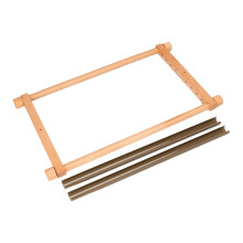 Adjustable Wooden Embroidery Stand with Large Cross Stitch Scroll Frame for Needlework and Tapestry