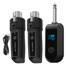 Wireless Microphone Adapter Dynamic Mic Adapter, Portable Wireless Audio Transmitter Receiver