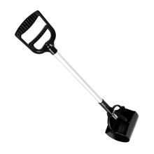 Heavy Duty Dog Poop Scooper Long Handle Aluminum PET Waste Grabber for Large Dogs Portable Pooper Scooper for Grass and Gravel