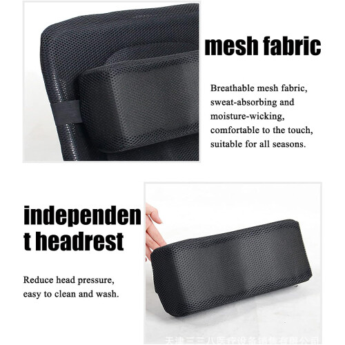 Headrest Neck Support for Wheelchairs, Portable Head Pillow, Lightweight Padding Backrest, Universal Fit Accessory 1