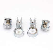 1 Set Bathtub Hinge Brackets, Shower Door Hinges ABS ChromePlated Shower Holder, Shower Brackets Bathtub Wall Mount Set