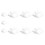 9PCS Clouds Decorations for Ceiling, Cotton Simulation Hanging Cloud Decoration, 3D Artificial Clouds Props 2