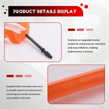 2 Uds. CáMara de Aire Ultraligera de Tpu para Bicicleta 700 X 18-32C, Longitud del Tubo del NeumáTico de Bicicleta de Carretera, 65Mm de Longitud,