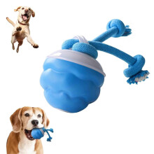 Interactive Dog Toys Ball Smart Pet Ball With Ropes, RandomPath Electric Moving Ball for Puppy Teething and Training