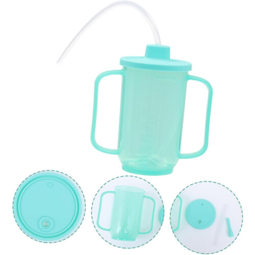 Convalescent Feeding Cup Leak Drinking Mug with Straw for Disabled Patients 1