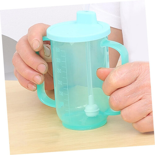 Convalescent Feeding Cup Leak Drinking Mug with Straw for Disabled Patients 2