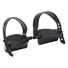Training Bike Pedals with Pedal Strap Stationary Recumbent Bicycle Replacement Part Pedal Replacement for Exercise Bikes Ref: 3634