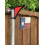 2 PCS Fence Post Hangers with Red Solid Panel Inserts(Plant Hanger, Garden Hook) Fits 2 3/8' Posts 1