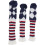 Elegant Knitted Golf Club Head Cover with Pattern, Durable Wool Covers 4