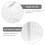 Plastic Shopping Basket 18L White Rectangular with Foldable Handles for Storage and Organization 5