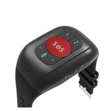 4G GPS Tracking Bracelet For Seniors Smart Locator With Fall Detection SOS Button Emergency Call 1000mAh Waterproof Red