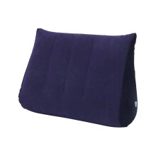 Inflatable Wedge Pillow For Travel And Sleep AirFilled Ergonomic Positioner For Sitting And Reading Reflux Dark Blue