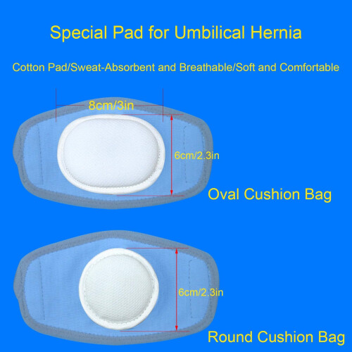Umbilical Hernia Belt with 3 Compression Pads, Abdominal Hernia Support Binder for Post Surgery Large 2