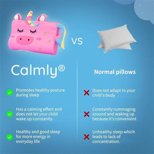 Sensory Pillow for Kids Sleep Support with Calming Effect – 1x Calmly 2