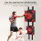 Box Punch Pad for Gym, Boxing Training, Household (Red) 2